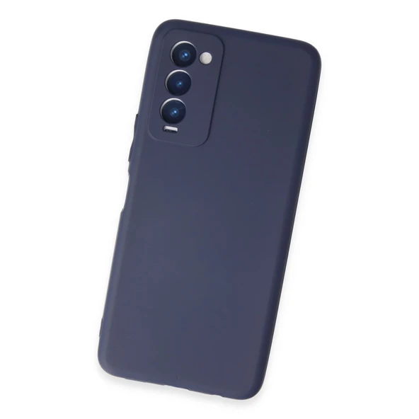 Tecno Camon 18 Kılıf First Silikon - Lacivert - Resim 3