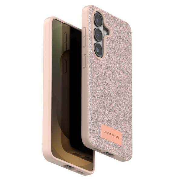Onegif Samsung Galaxy S26 Bright Simli Kapak - Pembe ürün görseli 1