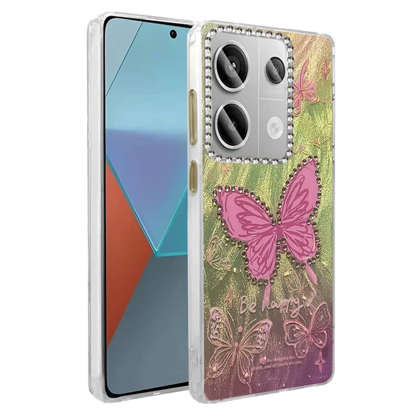Xiaomi Redmi Note 13 Pro 4G Kılıf Blade Aynalı Desenli Kapak - Desen 5 ürün görseli 1