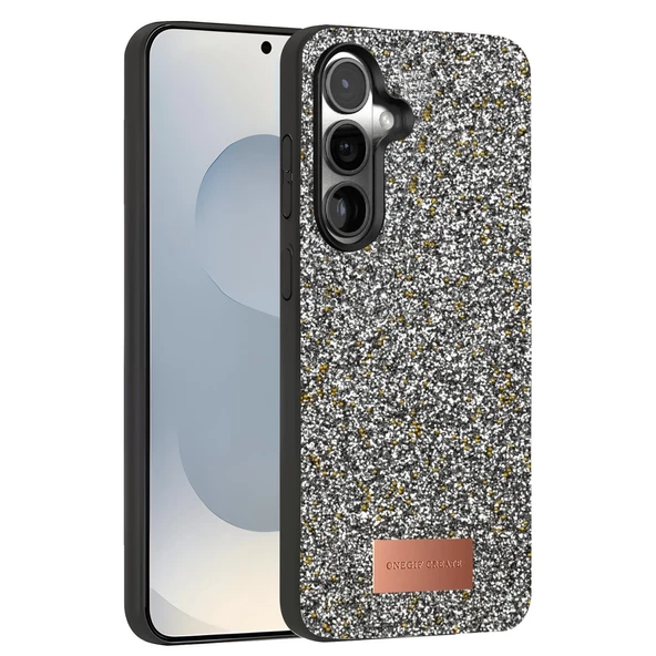 Onegif Samsung Galaxy S25 Plus Bright Simli Kapak - Gold ürün görseli 1