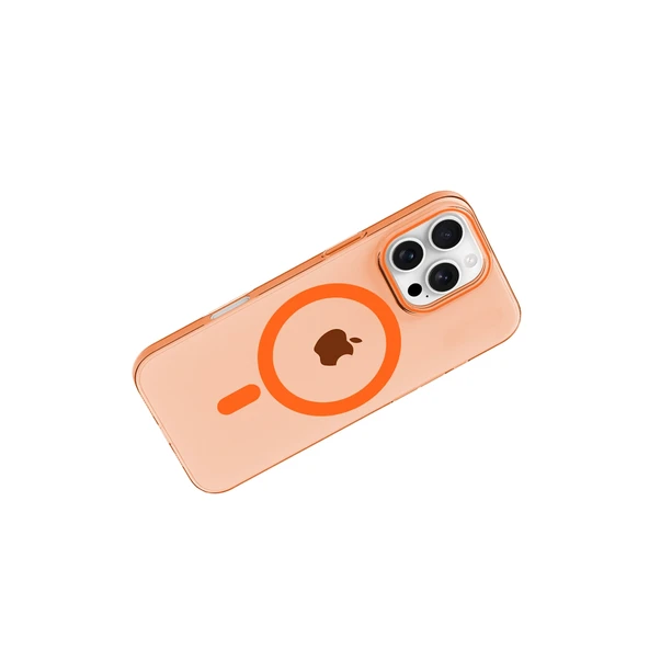 Joko İphone 16 Pro Max Pc Blank Magsafe Kapak - Turuncu - Resim 3