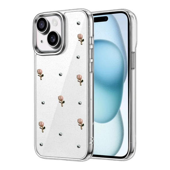 İphone 14 Fiyonk Desenli Kapak - Desen 6 ürün görseli 1