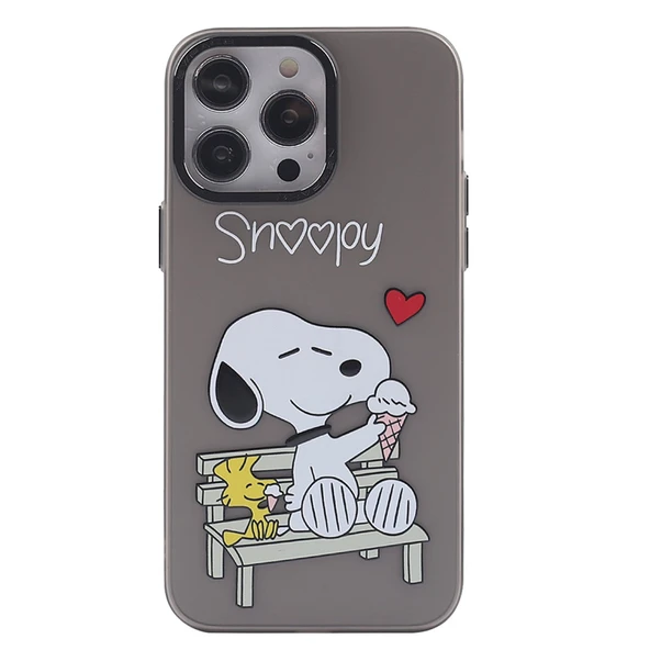 İphone 14 Pro Max Kılıf Prada Desenli Kapak - Prada Siyah - 2 ürün görseli 1