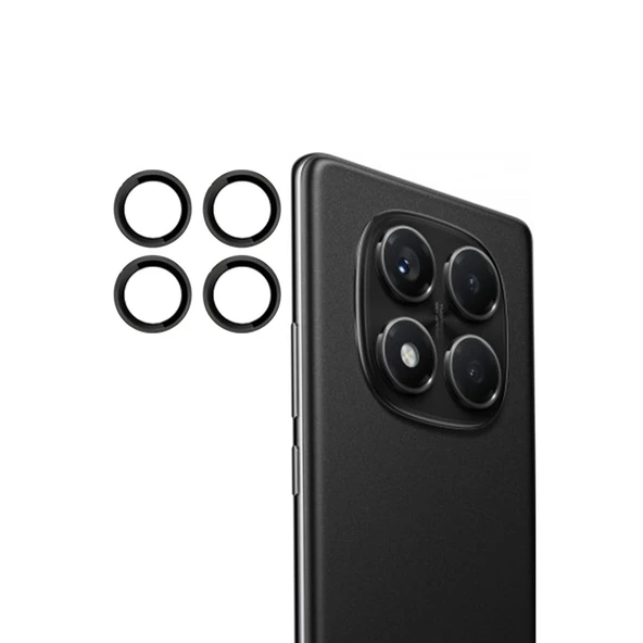 Joko Xiaomi Redmi Note 14 Pro 4G Pvd Metal Kamera Lens - Siyah ürün görseli 1
