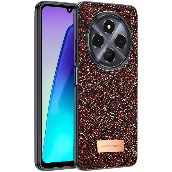 Onegif Xiaomi Redmi 14C Bright Simli Kapak - Derin Mor ürün görseli 1
