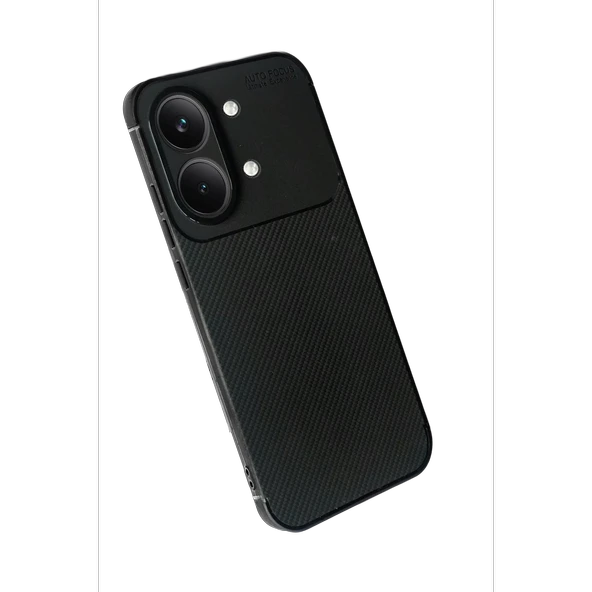 Xiaomi Poco X8 Pro Max Auto Focus Karbon Kapak - Siyah - Resim 2
