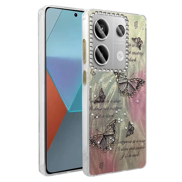 Xiaomi Redmi Note 13 Pro 4G Kılıf Blade Aynalı Desenli Kapak - Desen 6 ürün görseli 1