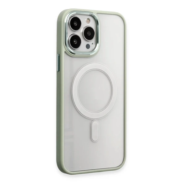 İphone 15 Pro Max Kılıf Room Magneticsafe Silikon - Su Yeşili ürün görseli 1