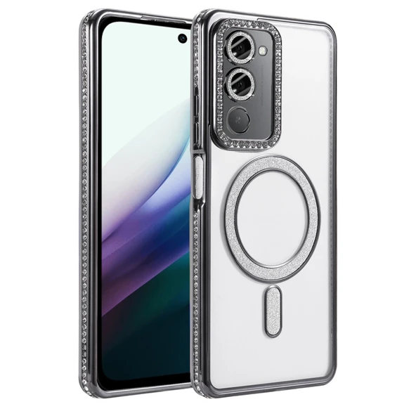 Xiaomi Redmi 15 4G Joke Simli Magneticsafe Kılıf - Siyah ürün görseli 1