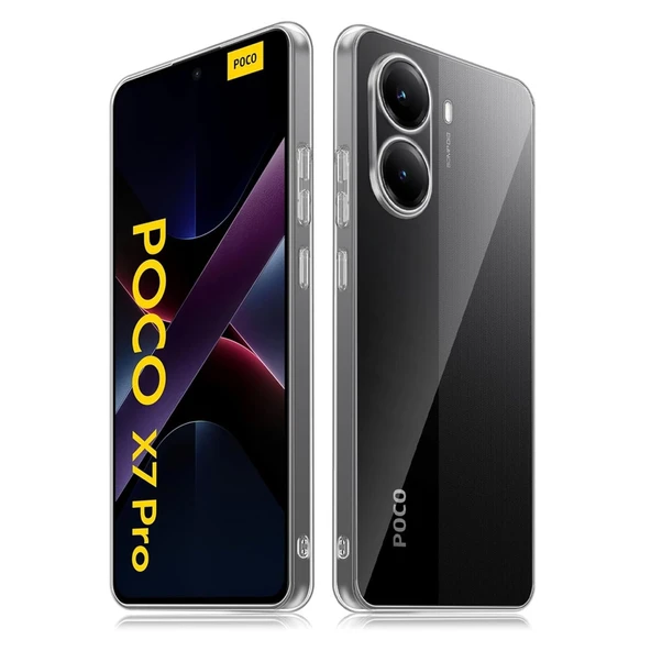 Xiaomi Poco X7 Pro Kılıf Lüx Şeffaf Silikon ürün görseli 1