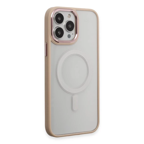 İphone 15 Pro Kılıf Room Magneticsafe Silikon - Pudra ürün görseli 1