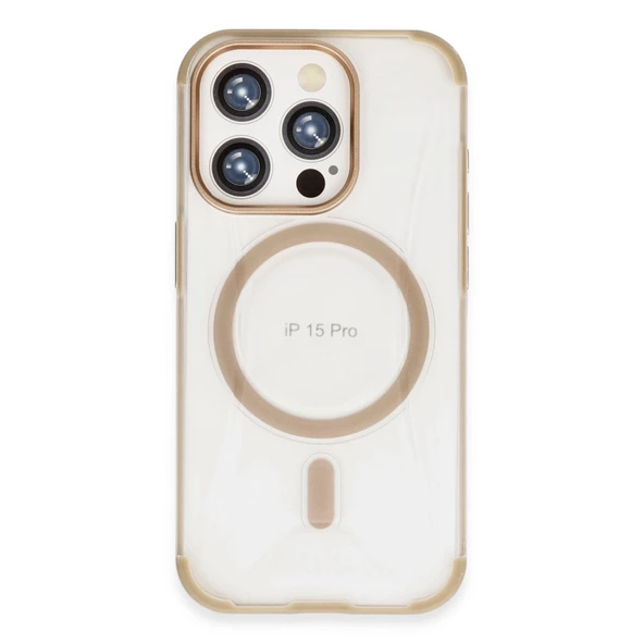 Joko İphone 15 Pro Hilton Magsafe Kapak - Gold ürün görseli 1