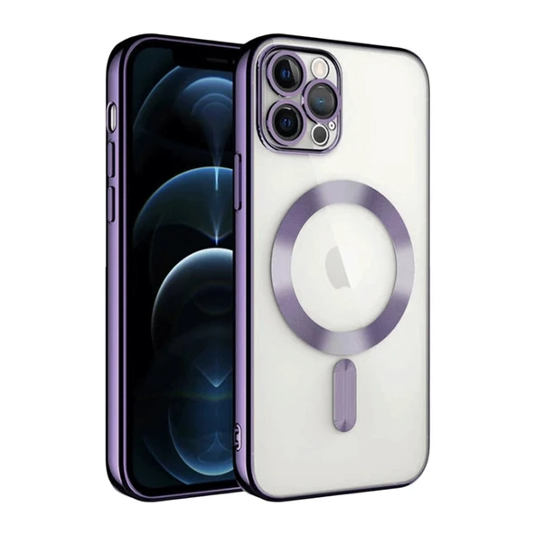 İphone 13 Pro Kılıf Kross Magneticsafe Kapak - Mor ürün görseli 1