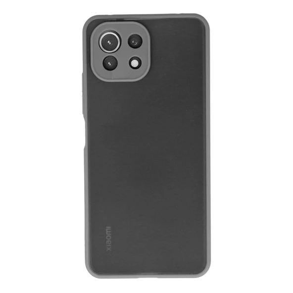 Xiaomi Mi 11 Lite Kılıf Montreal Silikon Kapak - Gri ürün görseli 1