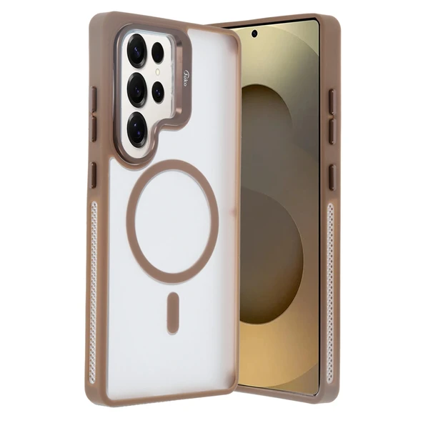Joko Samsung Galaxy S25 Ultra Flet Lens Magsafe Kapak - Gold ürün görseli 1