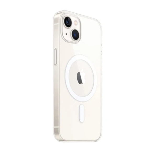 İphone 14 Kılıf Magneticsafe Şeffaf Silikon - Şeffaf ürün görseli 1