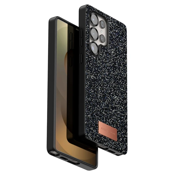 Onegif Samsung Galaxy S25 Ultra Bright Simli Kapak - Siyah ürün görseli 1