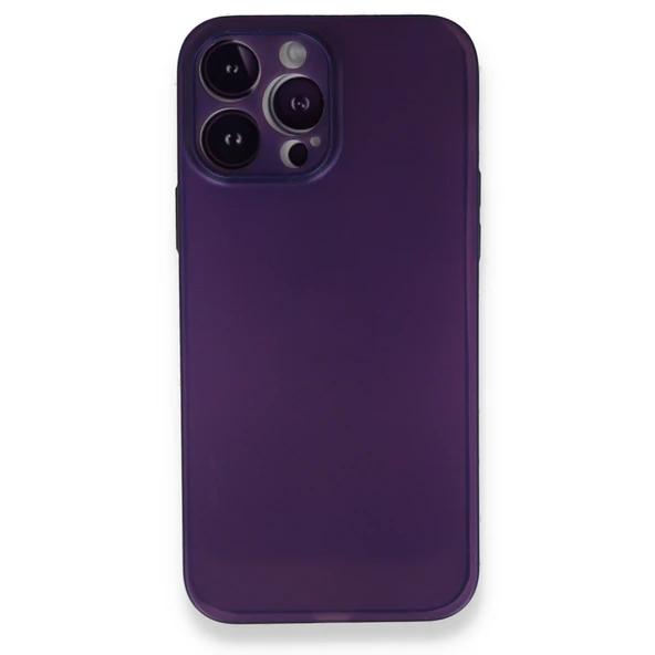 İphone 14 Pro Max Kılıf Pp Ultra İnce Kapak - Mor ürün görseli 1