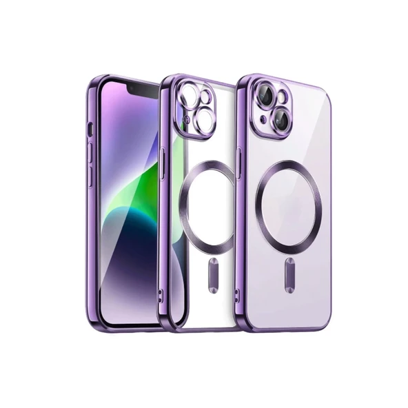 İphone 15 Kılıf Kross Magneticsafe Kapak - Mor ürün görseli 1
