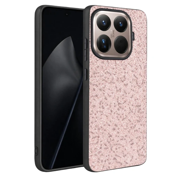 Onegif Xiaomi Mi 15T Pro Bright Simli Kapak - Pembe ürün görseli 1