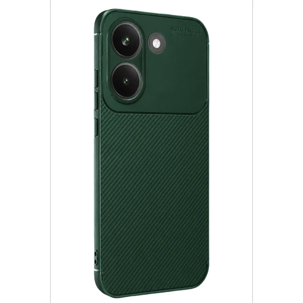 Xiaomi Poco X8 Pro Auto Focus Karbon Kapak - Koyu Yeşil ürün görseli 1
