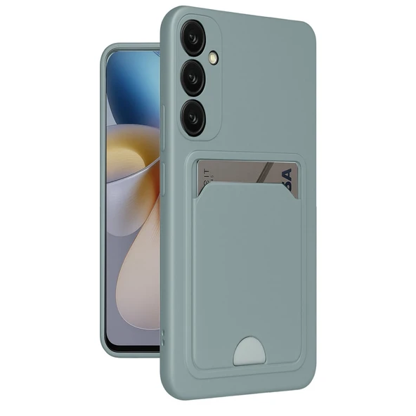 Samsung Galaxy A26 Kılıf Kelvin Kartvizitli Silikon - Açık Yeşil ürün görseli 1