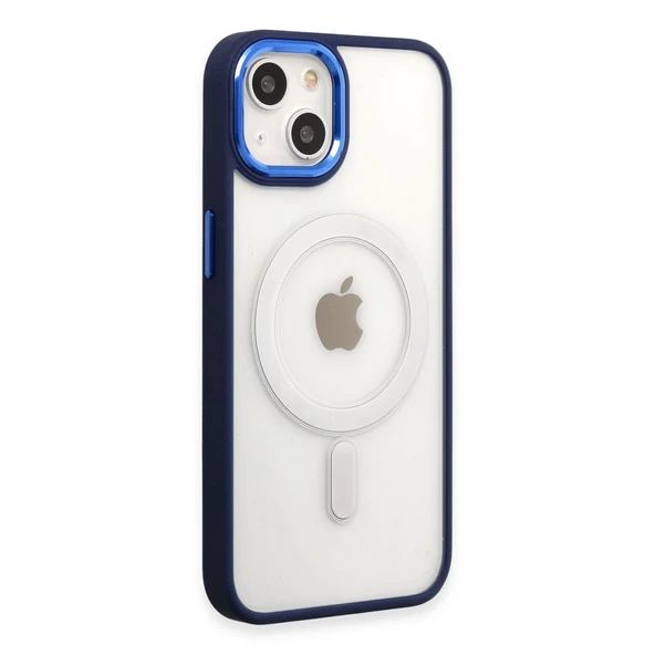 İphone 15 Pro Kılıf Room Magneticsafe Silikon - Lacivert ürün görseli 1