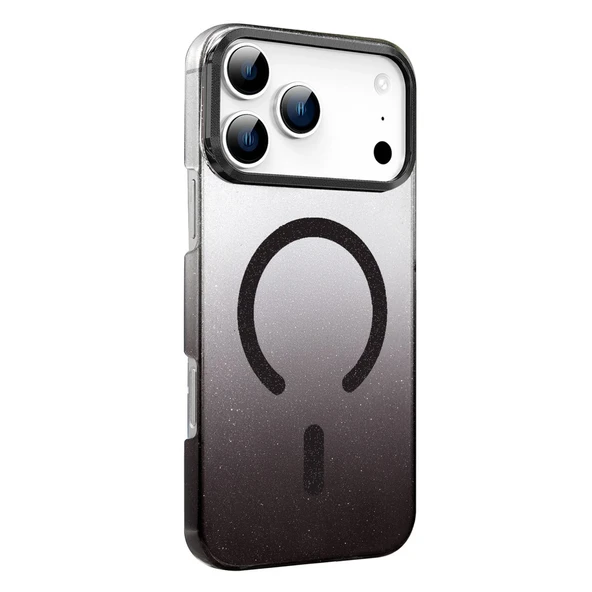 İphone 17 Pro Max Glossy Magsafe Kapak - Siyah - Resim 3