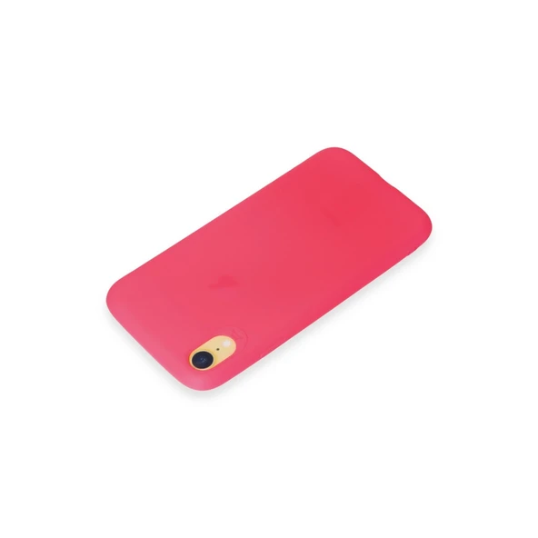 İphone Xr Kılıf First Silikon - Pembe - Resim 3