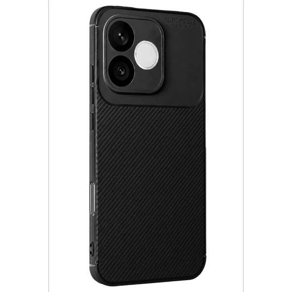 Huawei Honor 600 Lite Auto Focus Karbon Kapak - Siyah ürün görseli 1