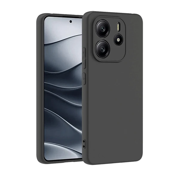 Xiaomi Redmi Note 14 4G Kılıf First Silikon - Siyah ürün görseli 1