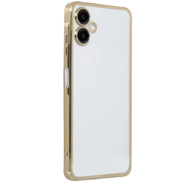 Samsung Galaxy A06 Kılıf Razer Lensli Silikon - Gold ürün görseli 1