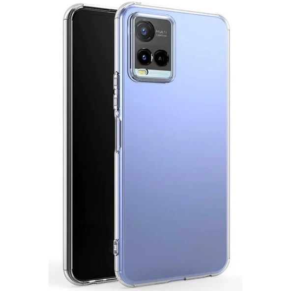 Vivo Y21S Kılıf Lüx Şeffaf Silikon ürün görseli 1
