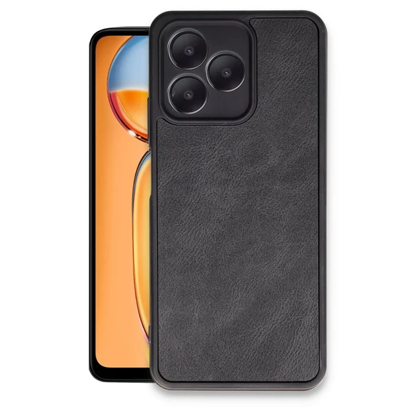Realme Note 50 4G Kılıf Aras Deri Kapak - Siyah ürün görseli 1