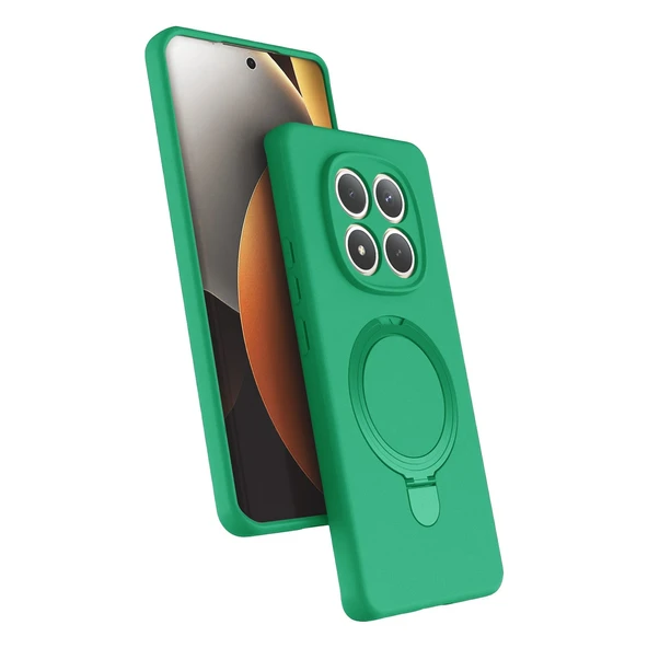 Xiaomi Redmi Note 15 4G Regal Magsafe Standlı Kapak - Yeşil ürün görseli 1