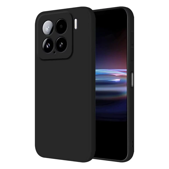 Xiaomi Mi 15 Pro Kılıf Nano İçi Kadife Silikon - Siyah ürün görseli 1