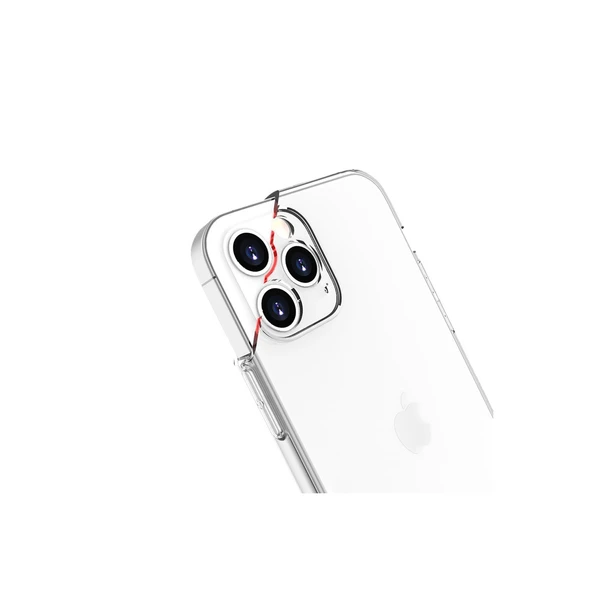 İphone 13 Pro Kılıf Lüx Şeffaf Silikon - Resim 3