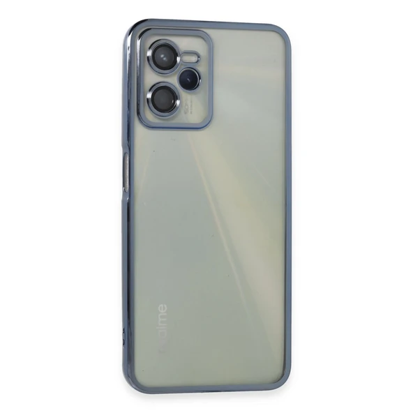 Realme C35 Kılıf Razer Lensli Silikon - Açık Mavi ürün görseli 1