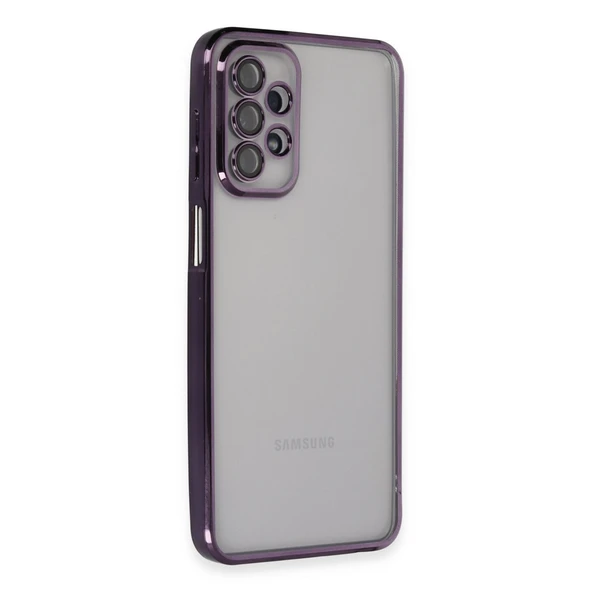 Samsung Galaxy A23 4G Kılıf Razer Lensli Silikon - Mor ürün görseli 1