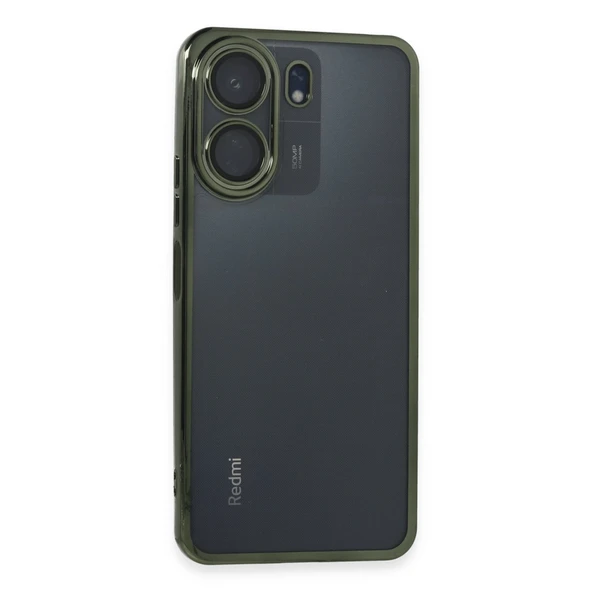 Xiaomi Redmi 13C Kılıf Razer Lensli Silikon - Yeşil ürün görseli 1