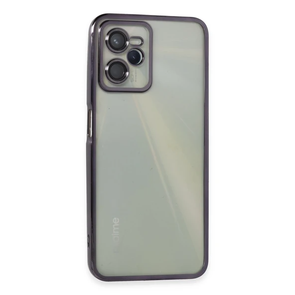 Realme C35 Kılıf Razer Lensli Silikon - Mor ürün görseli 1