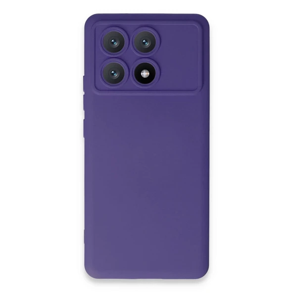 Xiaomi Poco X6 Pro Kılıf Nano İçi Kadife Silikon - Mor ürün görseli 1