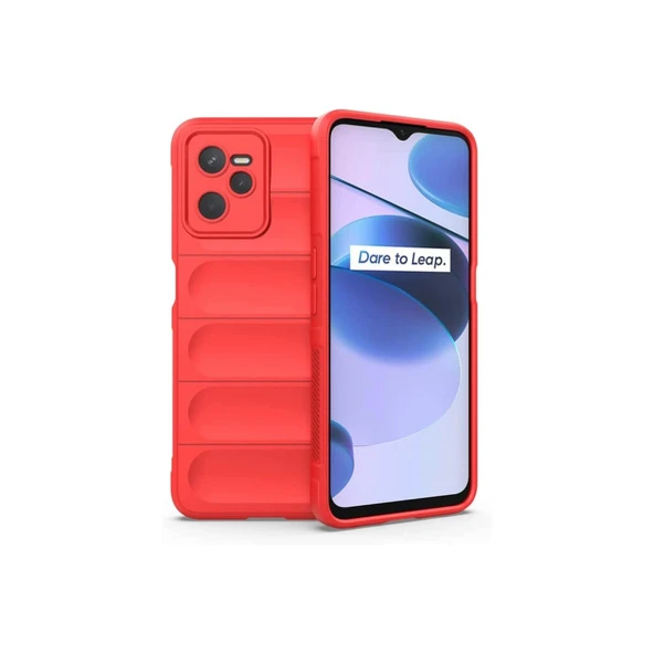 Realme C35 Kılıf Optimum Silikon - Kırmızı ürün görseli 1