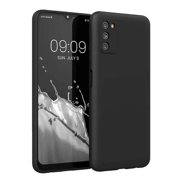 Samsung Galaxy A03S Kılıf First Silikon - Siyah ürün görseli 1