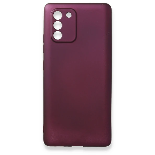 Samsung Galaxy A91 / S10 Lite Kılıf First Silikon - Mürdüm ürün görseli 1
