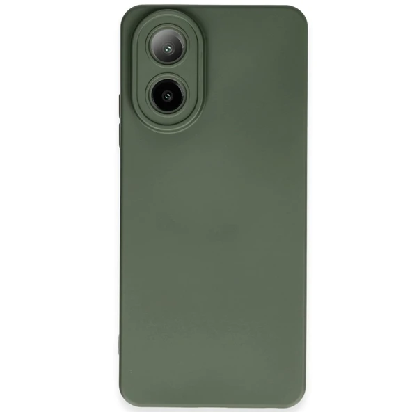 Oppo A38 Kılıf Nano İçi Kadife Silikon - Koyu Yeşil ürün görseli 1