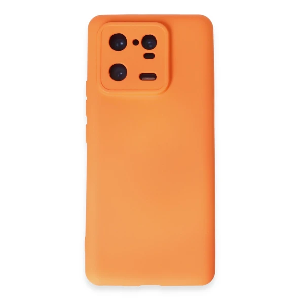 Xiaomi Mi 13 Pro Kılıf Nano İçi Kadife Silikon - Turuncu ürün görseli 1