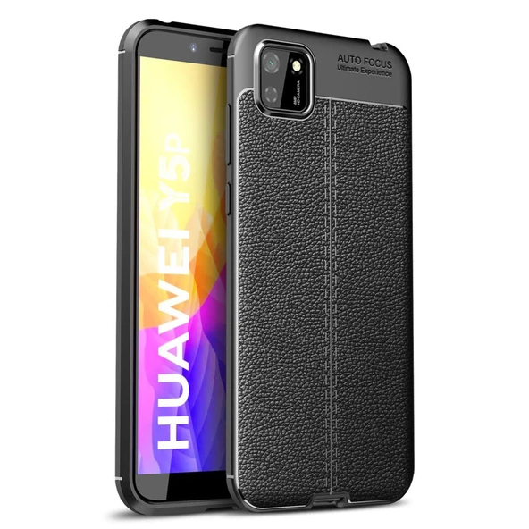 Huawei Y5P Kılıf Auto Focus Kapak - Siyah ürün görseli 1