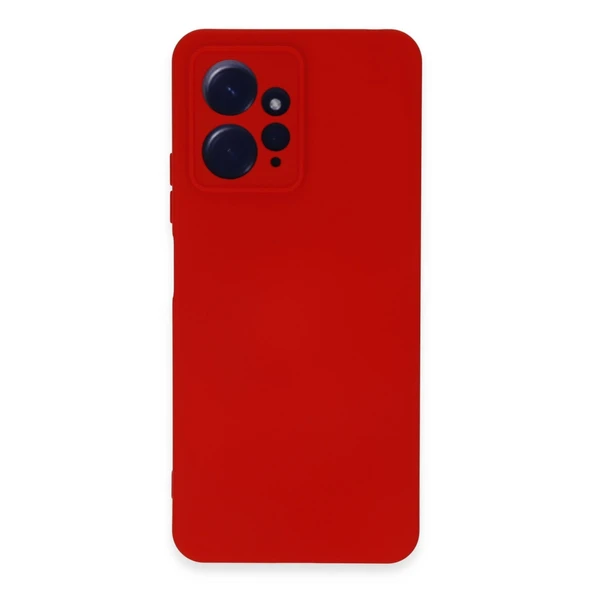 Xiaomi Redmi Note 12 4G Kılıf Nano İçi Kadife Silikon - Kırmızı ürün görseli 1