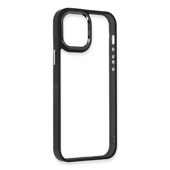 İphone 12 Pro Max Kılıf Dora Kapak - Siyah - Resim 2
